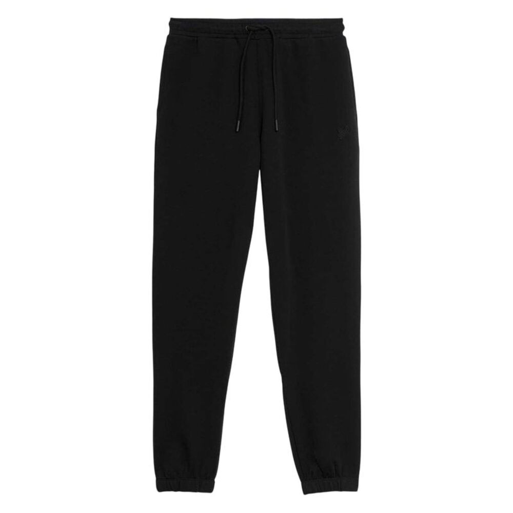 Lyle & Scott Mens Fleece Logo Sweatpants / Jet Black